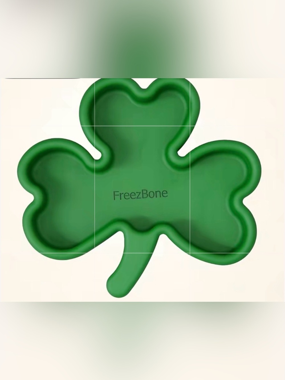 Freezbone Large Shamrock freezer toy, lick bowl, bone NEW up to 140 pounds
